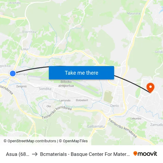 Asua (686) to Bcmaterials - Basque Center For Materials map