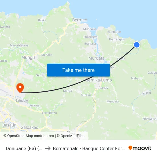 Donibane (Ea) (1870) to Bcmaterials - Basque Center For Materials map