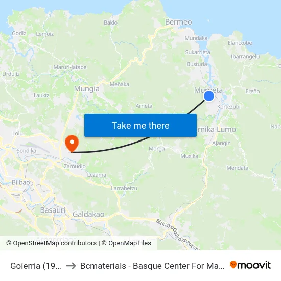 Goierria (1967) to Bcmaterials - Basque Center For Materials map