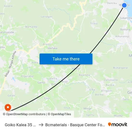 Goiko Kalea 35 (1978) to Bcmaterials - Basque Center For Materials map