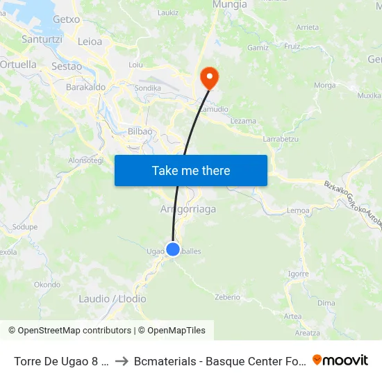 Torre De Ugao 8 (2425) to Bcmaterials - Basque Center For Materials map