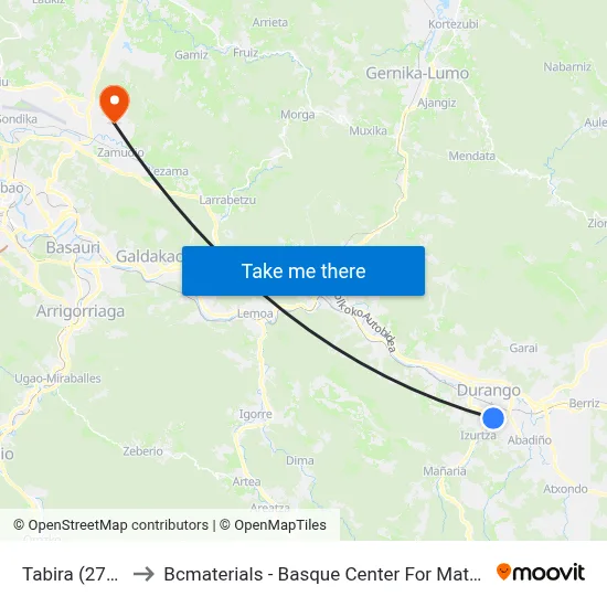 Tabira (2725) to Bcmaterials - Basque Center For Materials map