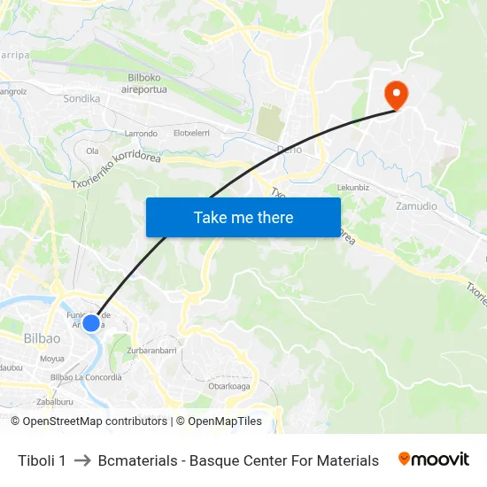 Tiboli 1 to Bcmaterials - Basque Center For Materials map