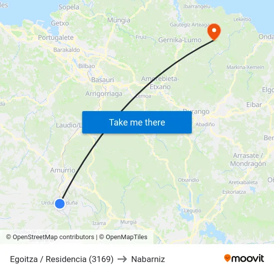 Egoitza / Residencia (3169) to Nabarniz map