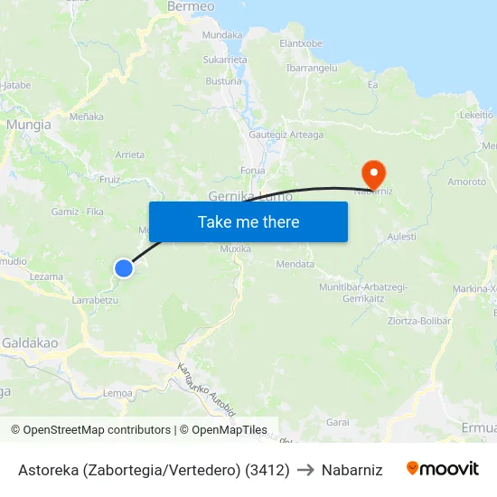 Astoreka (Zabortegia/Vertedero) (3412) to Nabarniz map