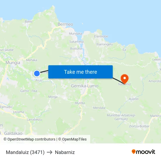 Mandaluiz (3471) to Nabarniz map