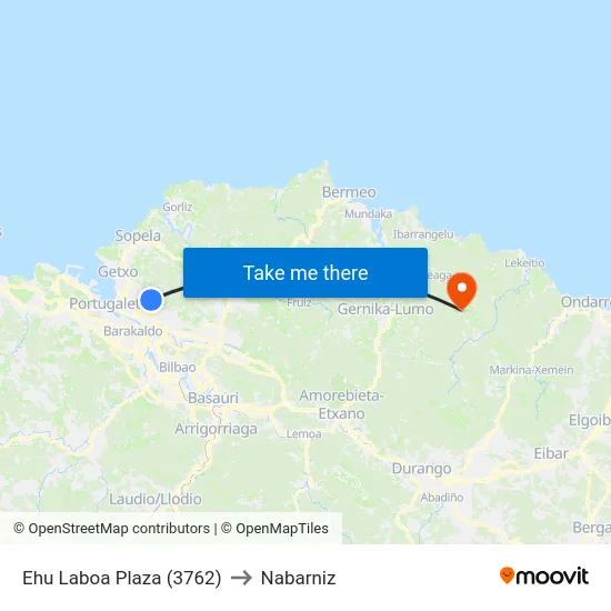 Ehu Laboa Plaza (3762) to Nabarniz map
