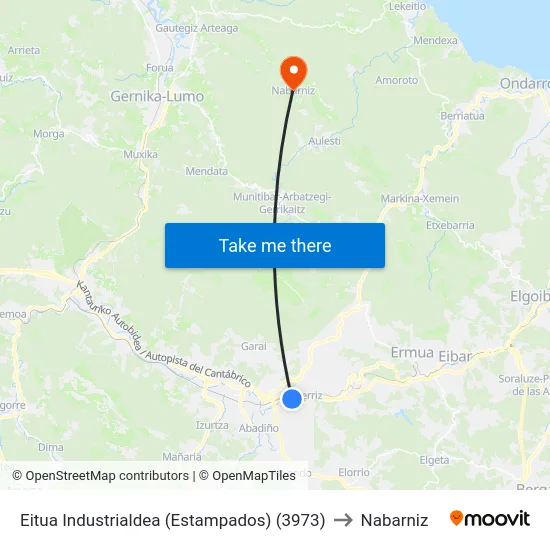 Eitua Industrialdea (Estampados) (3973) to Nabarniz map