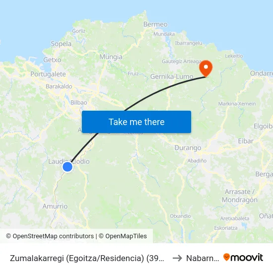 Zumalakarregi (Egoitza/Residencia) (3991) to Nabarniz map