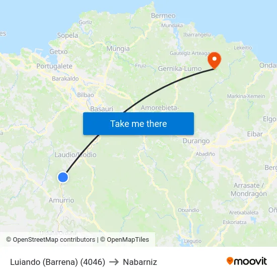 Luiando (Barrena) (4046) to Nabarniz map