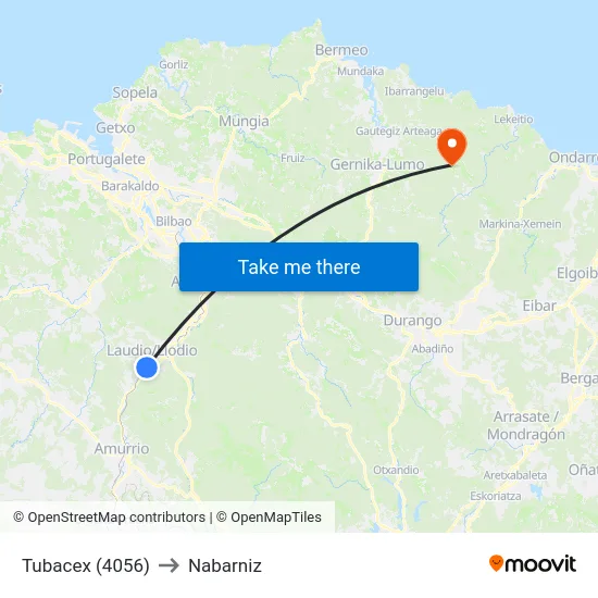 Tubacex (4056) to Nabarniz map