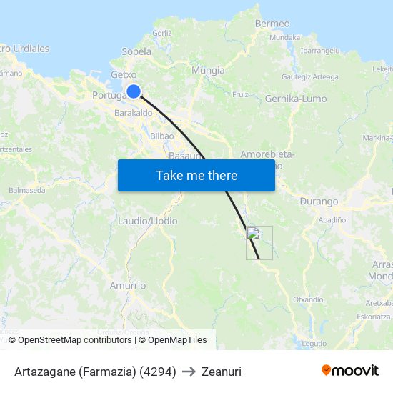 Artazagane (Farmazia) (4294) to Zeanuri map