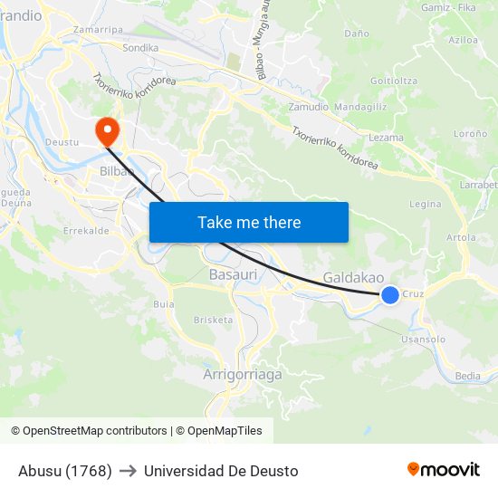 Abusu (1768) to Universidad De Deusto map