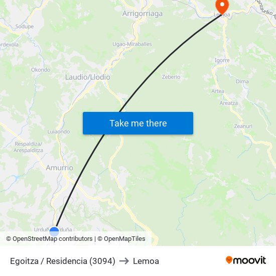 Egoitza / Residencia (3094) to Lemoa map