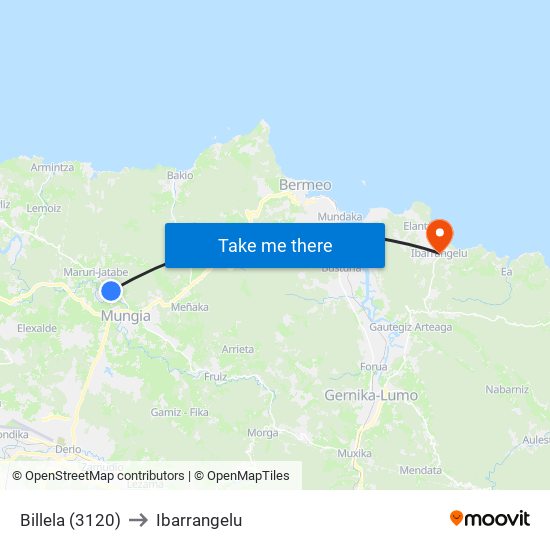 Billela (3120) to Ibarrangelu map