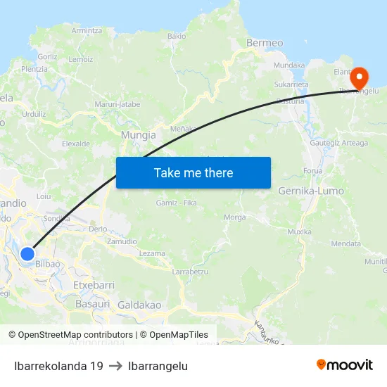 Ibarrekolanda 19 to Ibarrangelu map