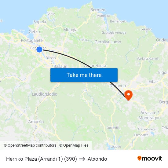 Herriko Plaza (Arrandi 1) (390) to Atxondo map