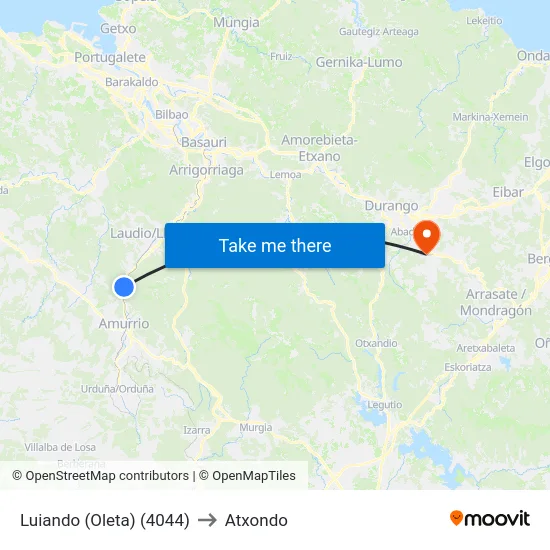 Luiando (Oleta) (4044) to Atxondo map