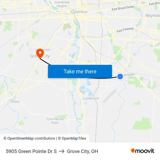 5905 Green Pointe Dr S to Grove City, OH map