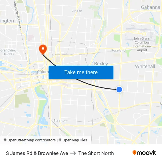 S James Rd & Brownlee Ave to The Short North map