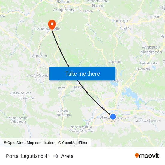 Portal Legutiano 41 to Areta map