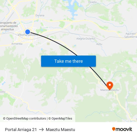 Portal Arriaga 21 to Maeztu Maestu map