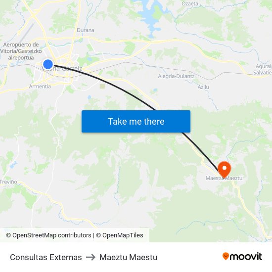 Consultas Externas to Maeztu Maestu map