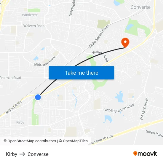 Kirby to Converse map