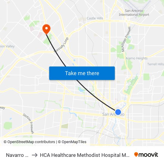 Navarro & Martin to HCA Healthcare Methodist Hospital Methodist Children's Hospital map