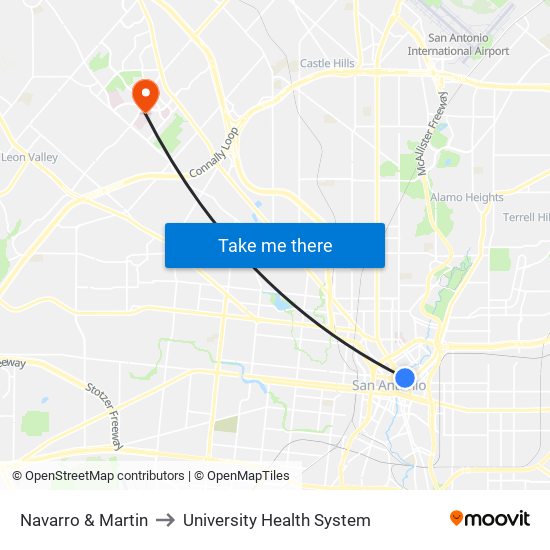 Navarro & Martin to University Health System map