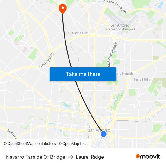 Navarro Farside Of Bridge to Laurel Ridge map