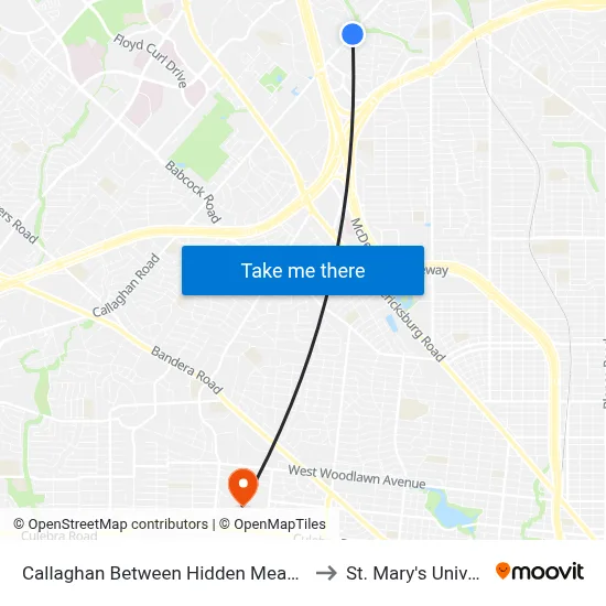 Callaghan Between Hidden Meadow And to St. Mary's University map
