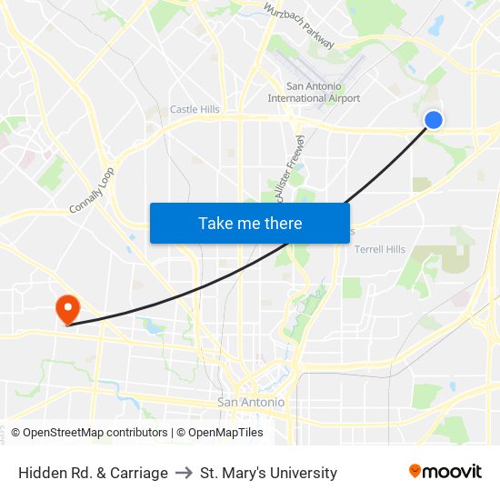 Hidden Rd. & Carriage to St. Mary's University map