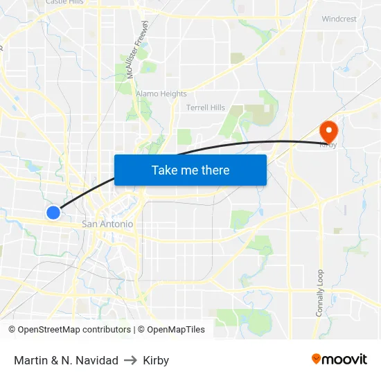 Martin & N. Navidad to Kirby map
