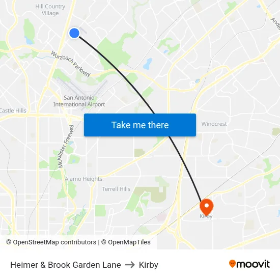 Heimer & Brook Garden Lane to Kirby map