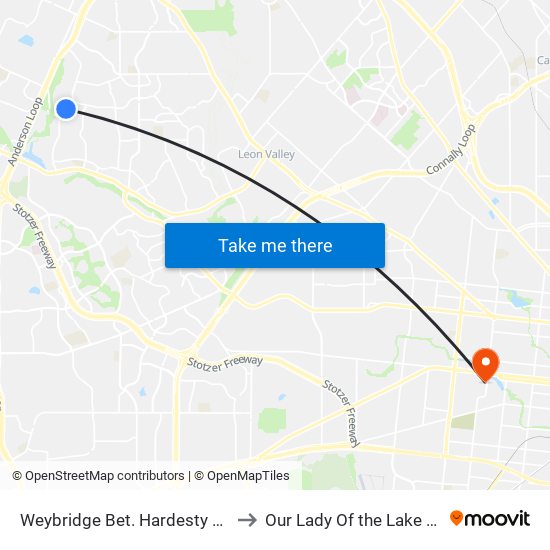 Weybridge Bet. Hardesty & Brandyrid to Our Lady Of the Lake University map