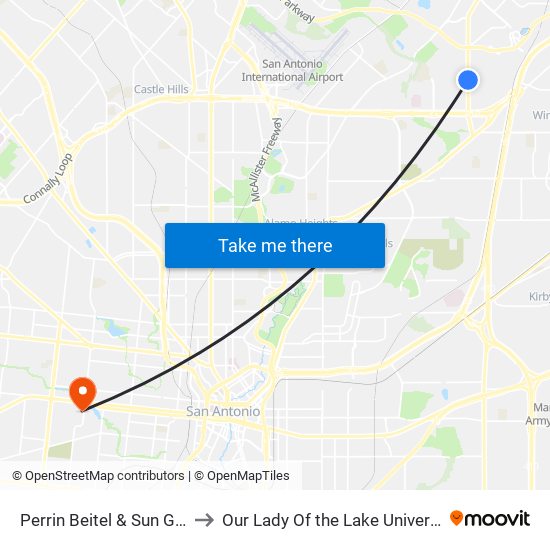 Perrin Beitel & Sun Gate to Our Lady Of the Lake University map