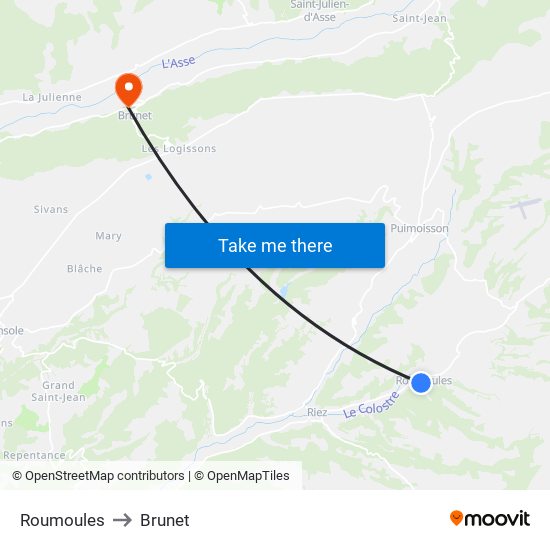 Roumoules to Brunet map