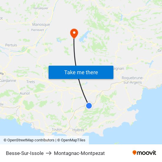 Besse-Sur-Issole to Montagnac-Montpezat map