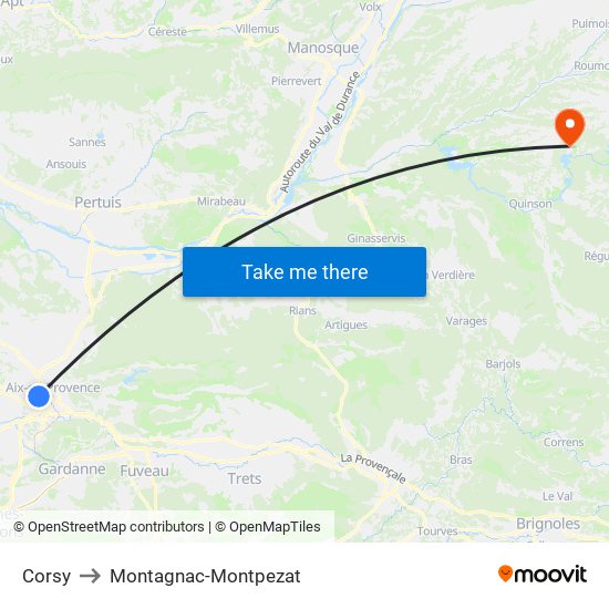 Corsy to Montagnac-Montpezat map