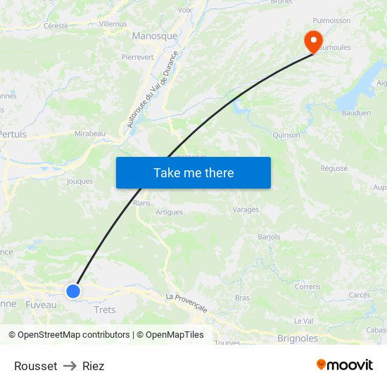 Rousset to Riez map