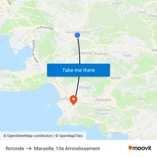 Rotonde to Marseille, 10e Arrondissement map