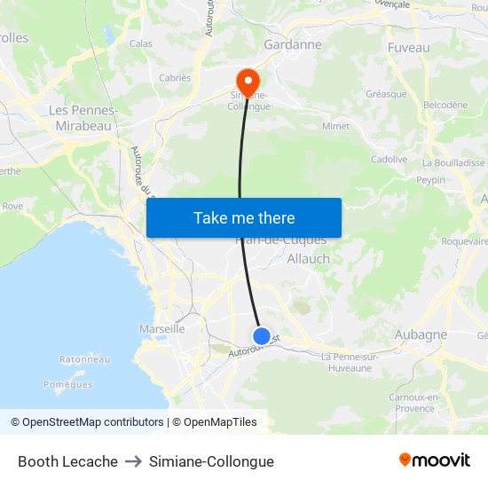 Booth Lecache to Simiane-Collongue map