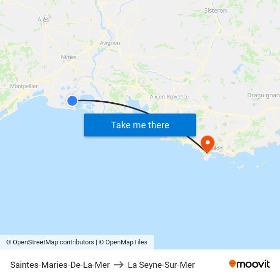 Saintes-Maries-De-La-Mer to La Seyne-Sur-Mer map