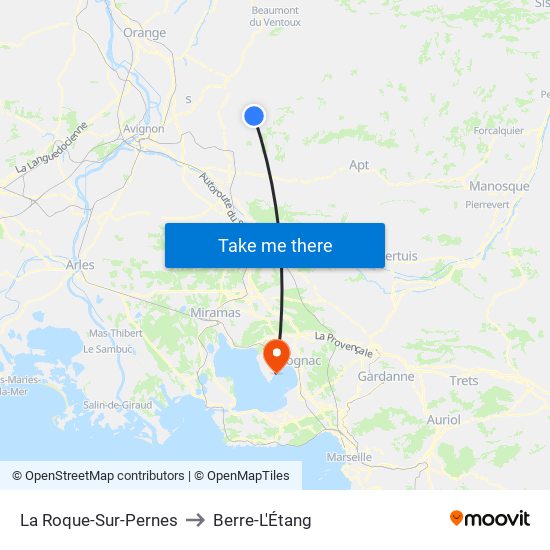 La Roque-Sur-Pernes to Berre-L'Étang map
