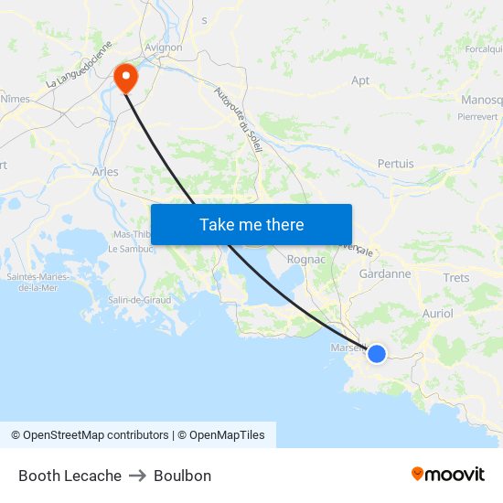 Booth Lecache to Boulbon map