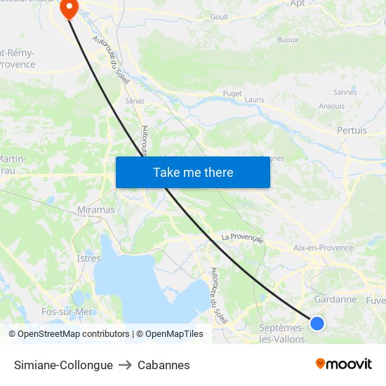 Simiane-Collongue to Cabannes map