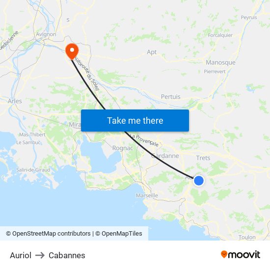 Auriol to Cabannes map