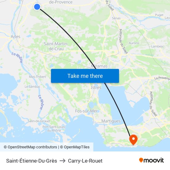 Saint-Étienne-Du-Grès to Carry-Le-Rouet map