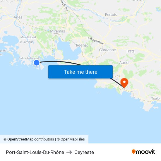 Port-Saint-Louis-Du-Rhône to Ceyreste map